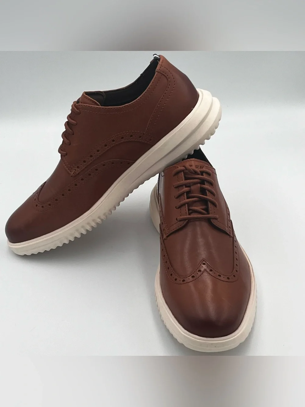 Cole Haan Grand Brown Leather Wingtip Oxford  Shoe Men’s Size 8